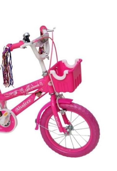 صورة سيكل اطفال  وردي بناتي الاميره  مقاس 16